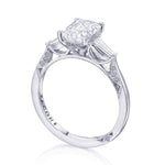 Emerald 3-Stone Engagement Ring