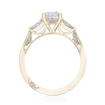 Emerald 3-Stone Engagement Ring