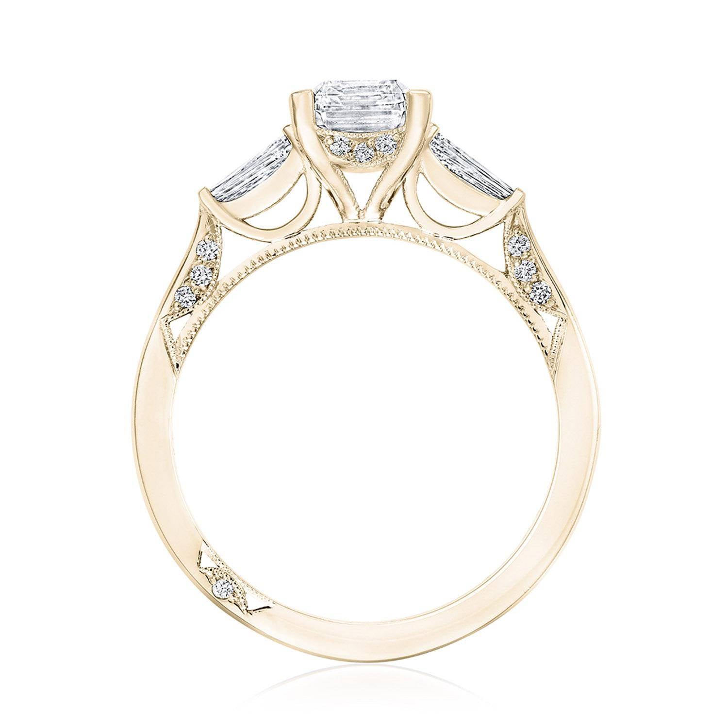 Emerald 3-Stone Engagement Ring