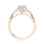 Oval 3-Stone Engagement Ring