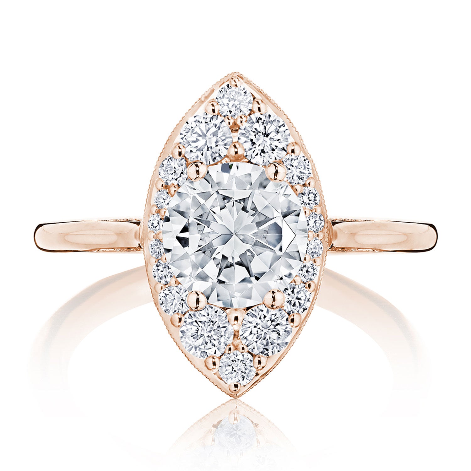 Round Bloom Engagement Ring