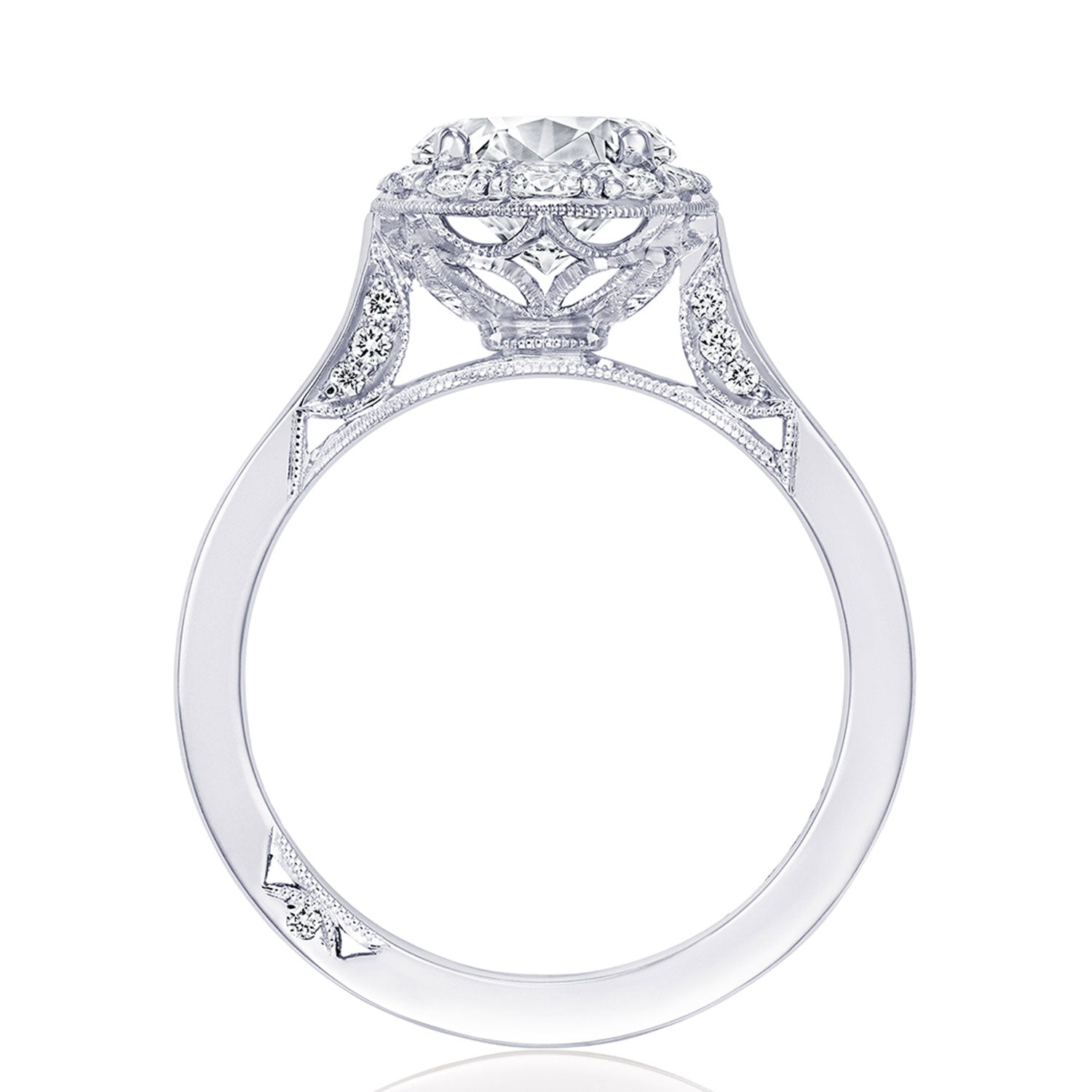 Round Bloom Engagement Ring