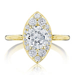 Round Bloom Engagement Ring