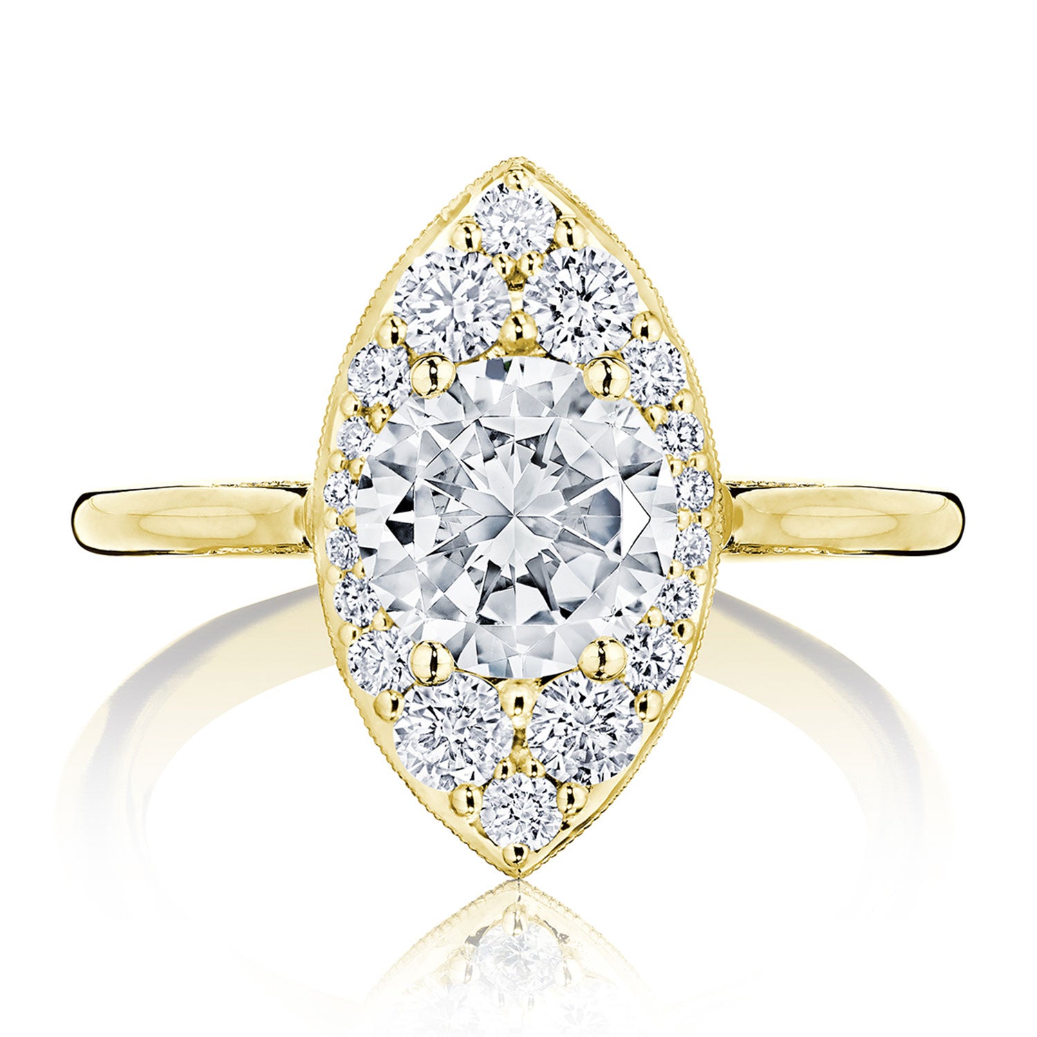 Round Bloom Engagement Ring