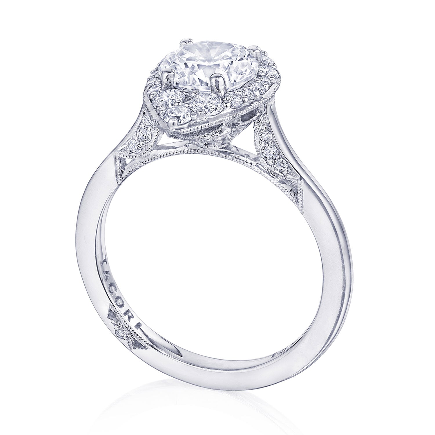 Round Bloom Engagement Ring