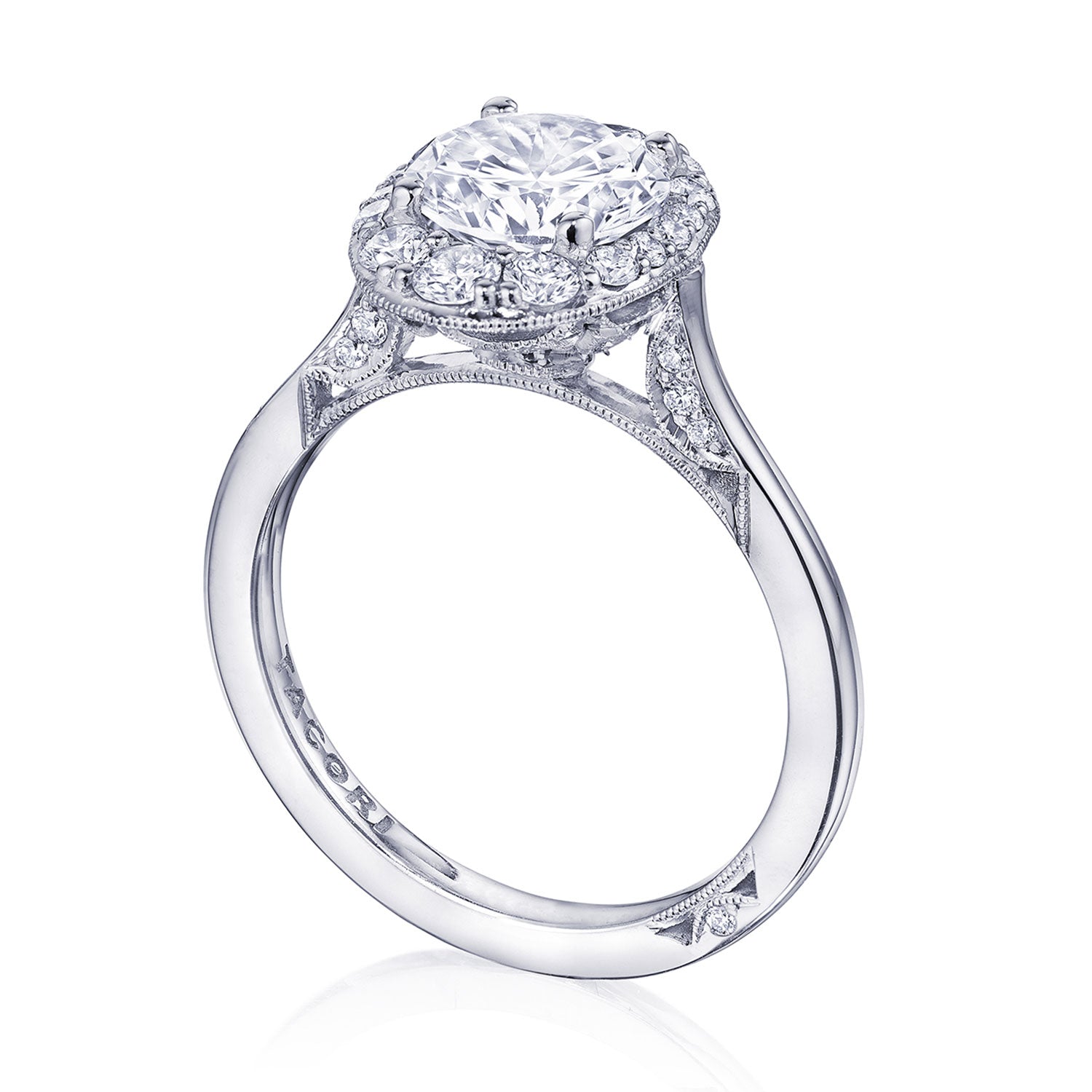 Round Bloom Engagement Ring