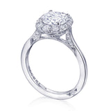 Round Bloom Engagement Ring