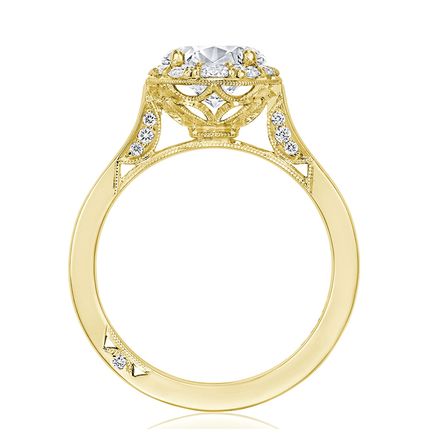 Round Bloom Engagement Ring