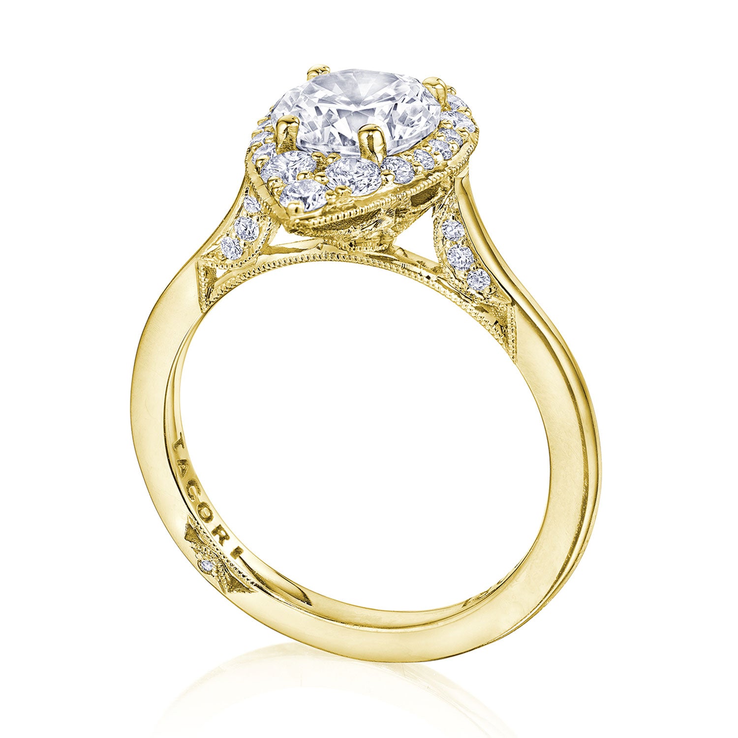 Round Bloom Engagement Ring