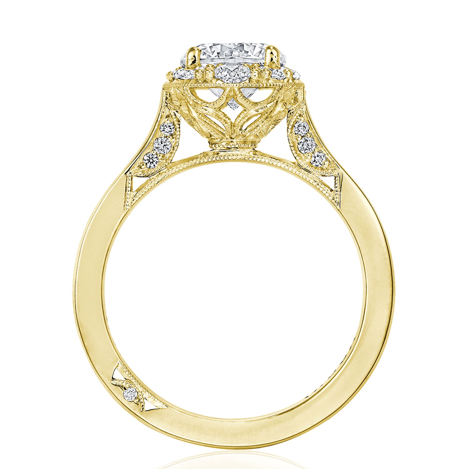 Round Bloom Engagement Ring