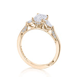 Emerald 3-Stone Engagement Ring