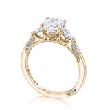 Pear 3-Stone Engagement Ring