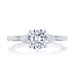 Round 3-Stone Engagement Ring