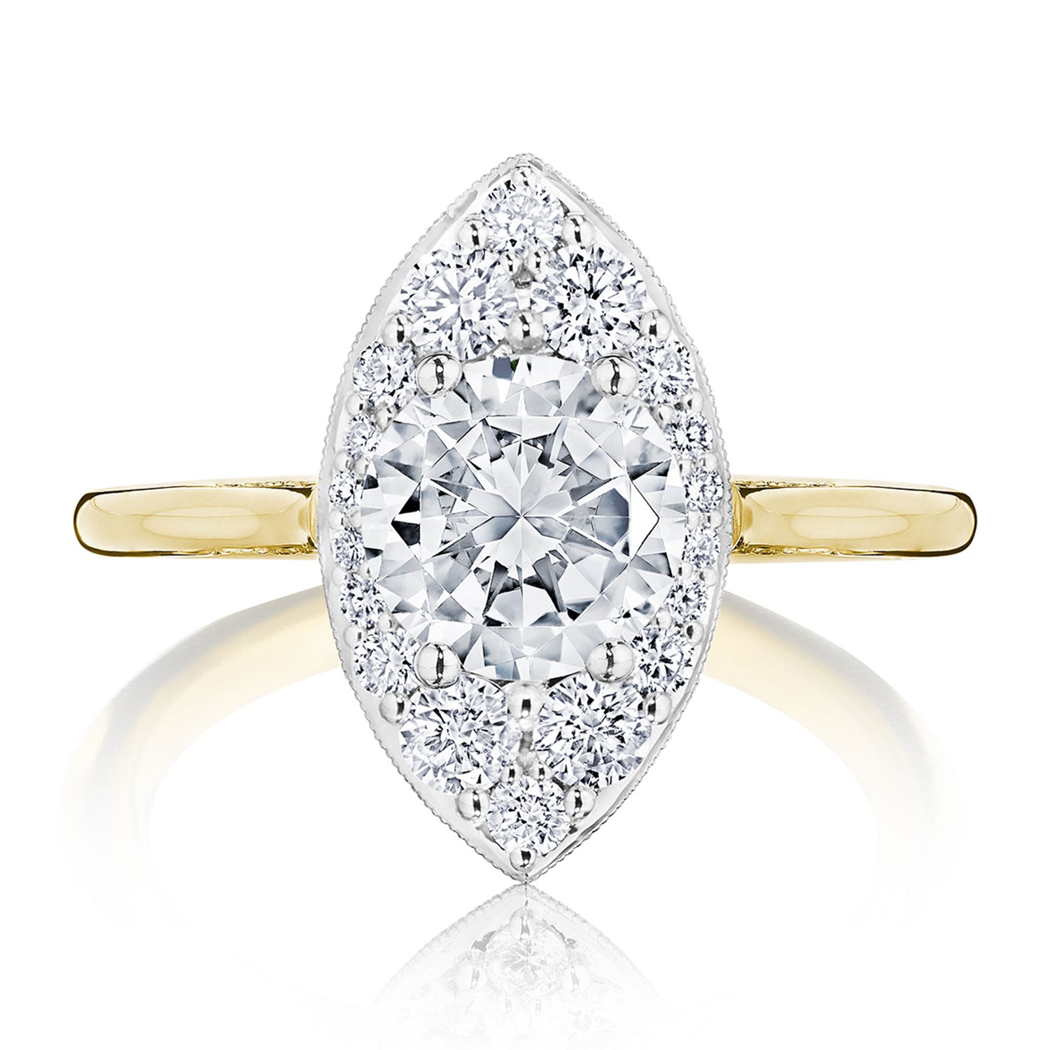 Round Bloom Engagement Ring