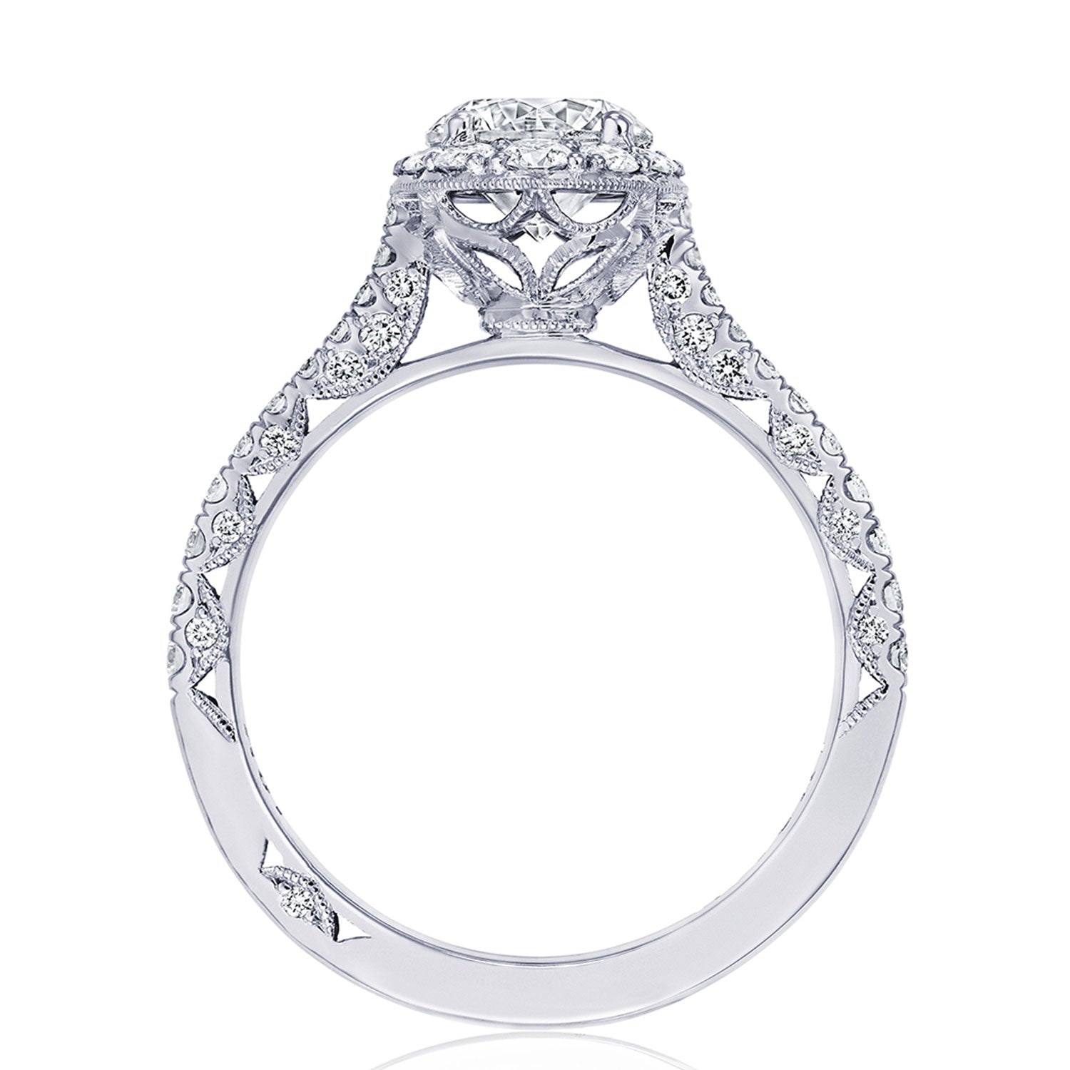 Round Bloom Engagement Ring