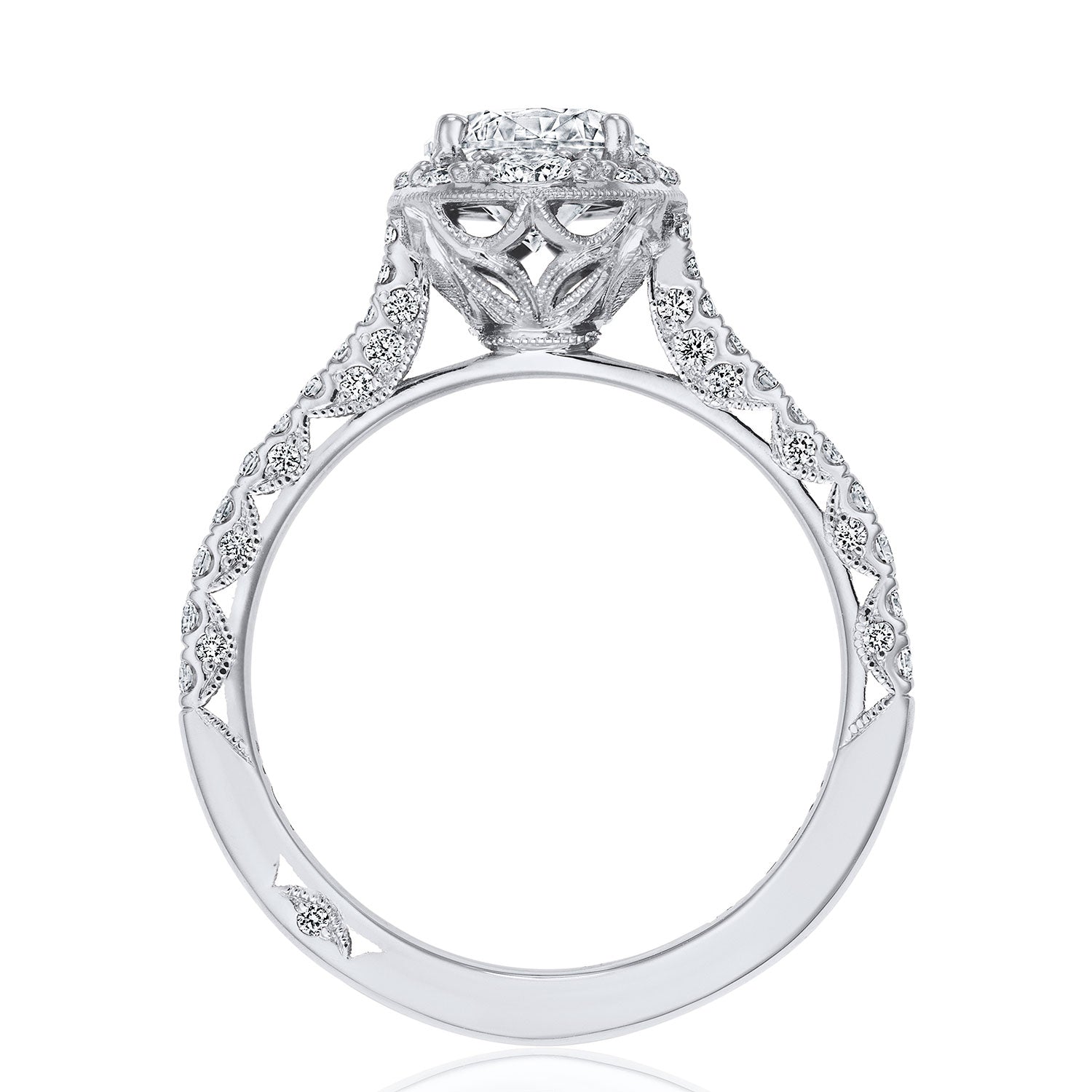 Round Bloom Engagement Ring