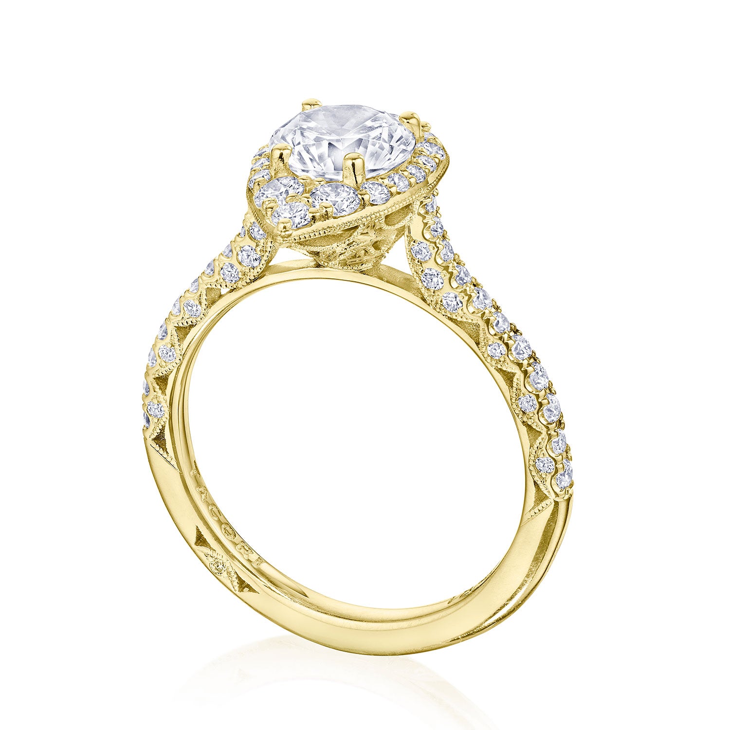 Round Bloom Engagement Ring