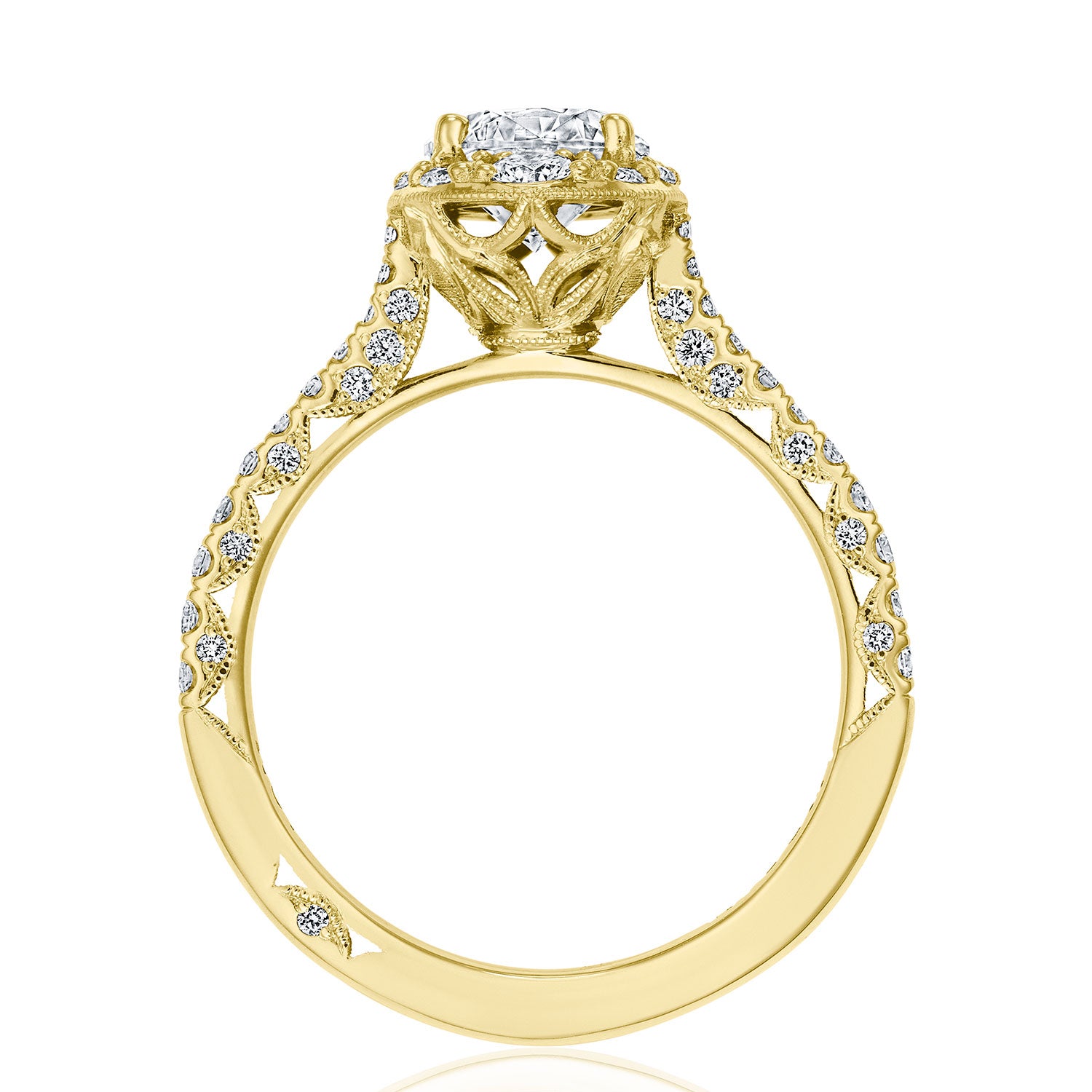Round Bloom Engagement Ring