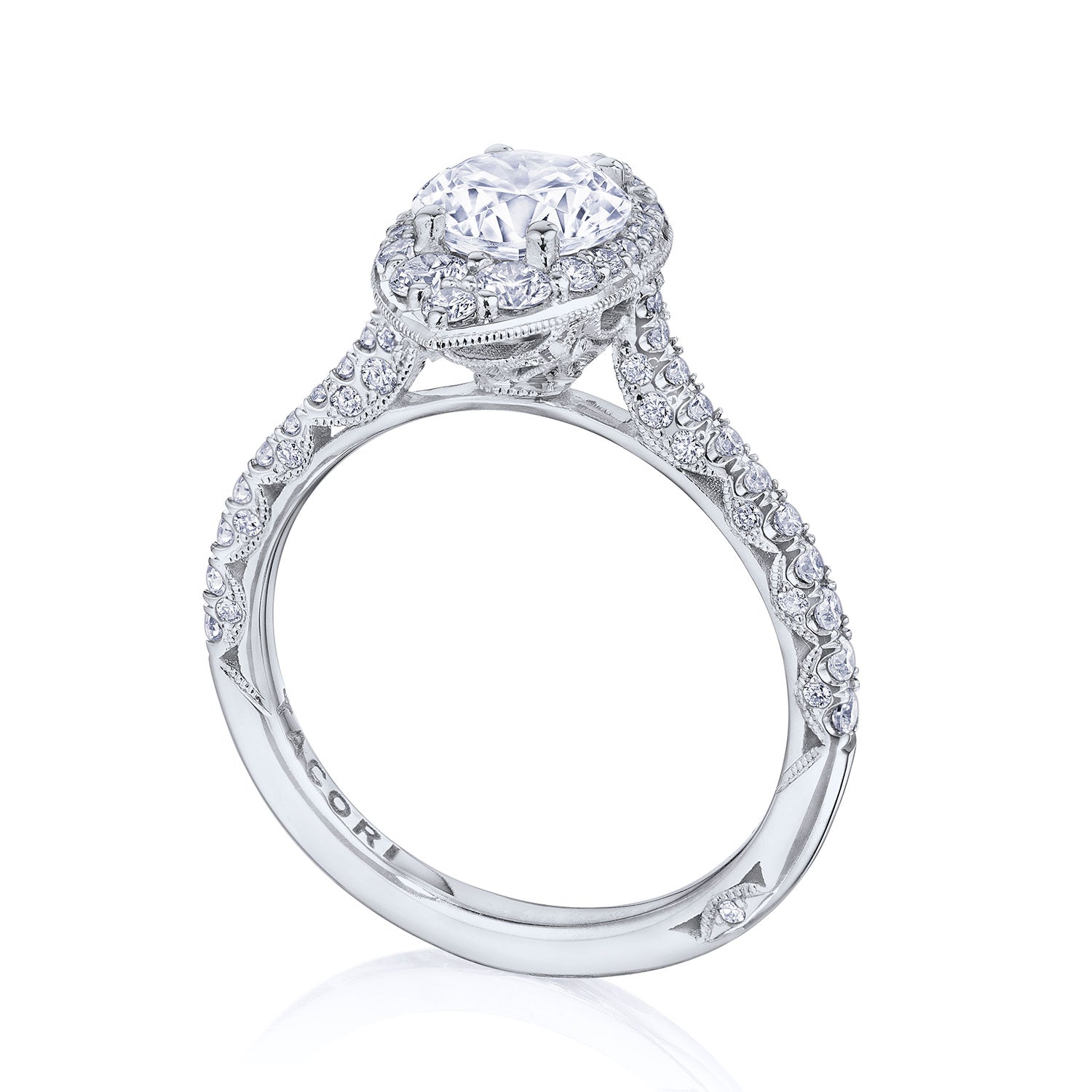 Round Bloom Engagement Ring