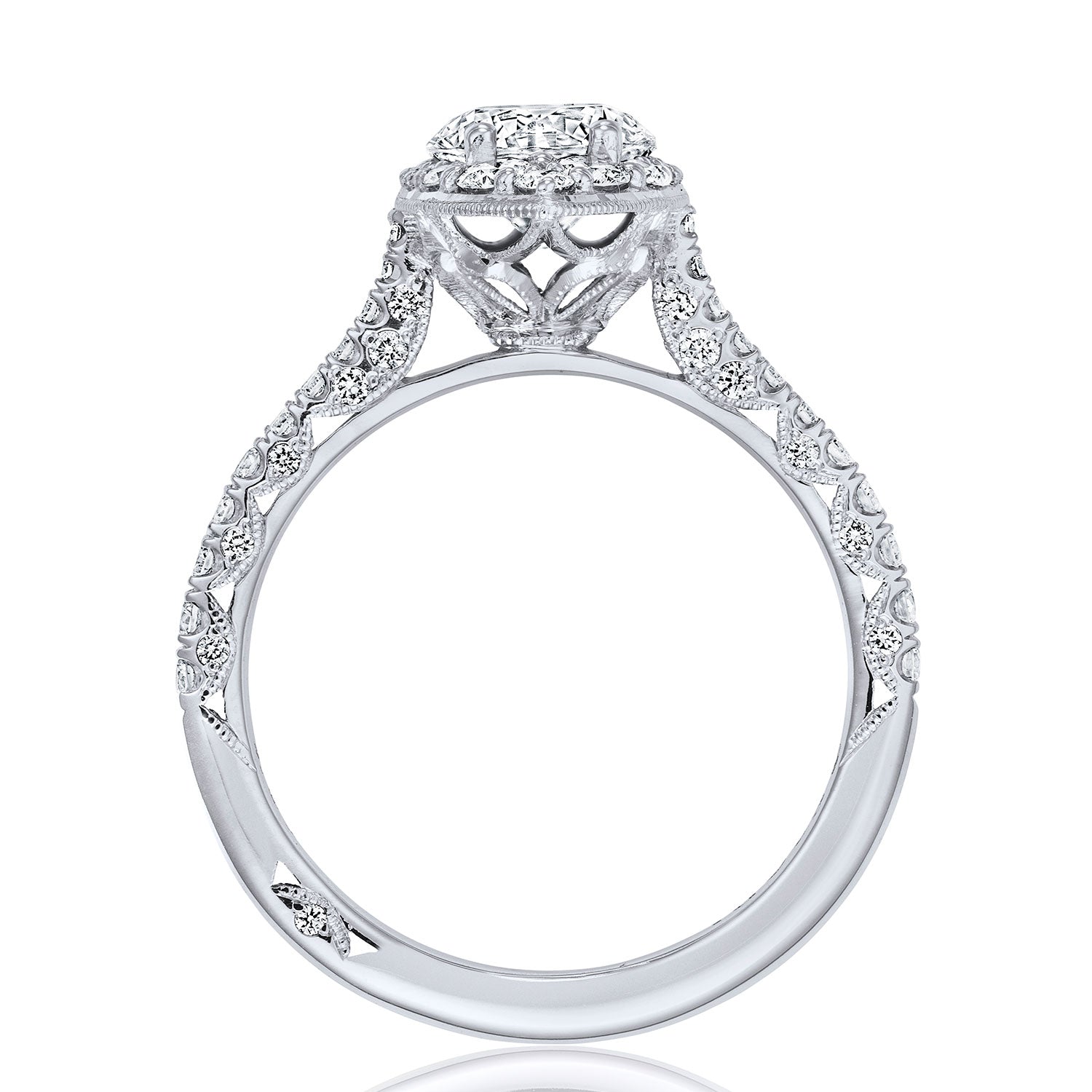 Round Bloom Engagement Ring