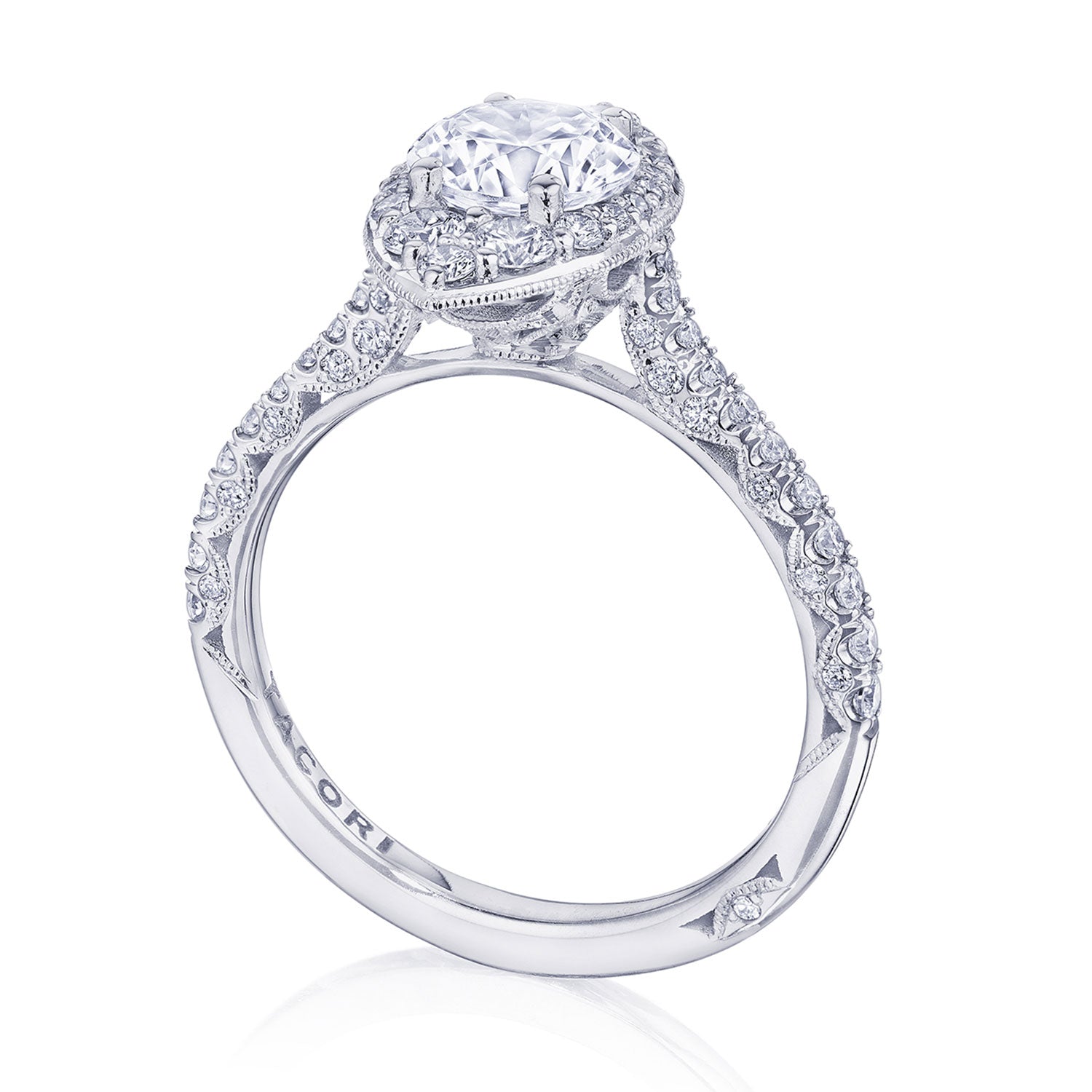 Round Bloom Engagement Ring
