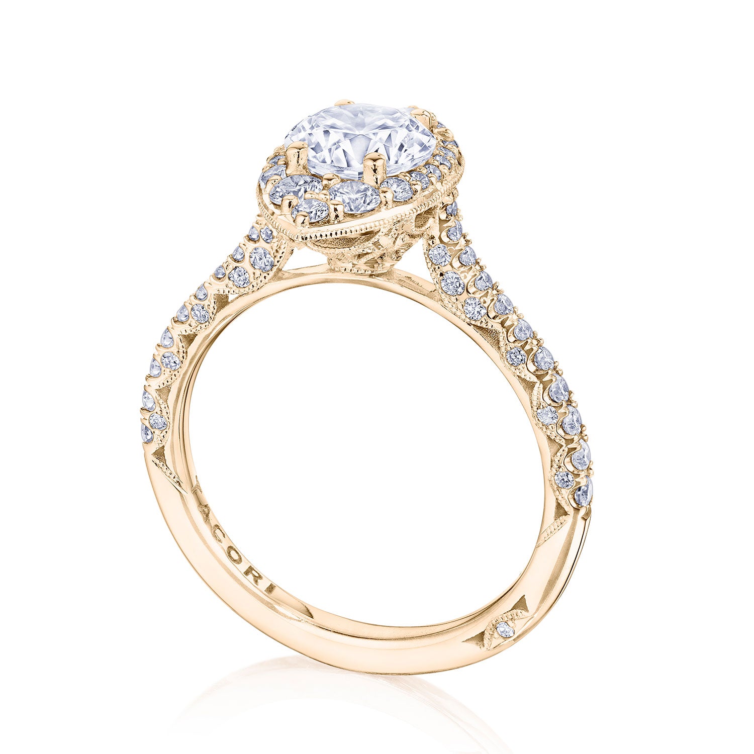 Round Bloom Engagement Ring