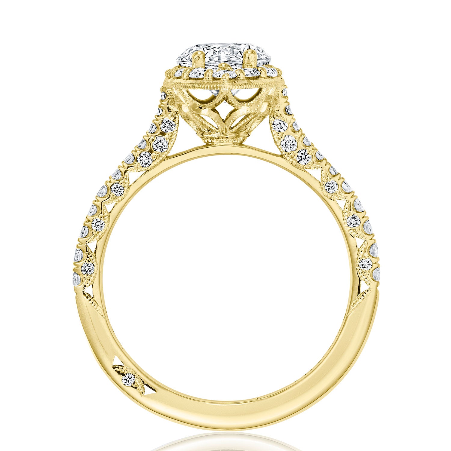 Round Bloom Engagement Ring