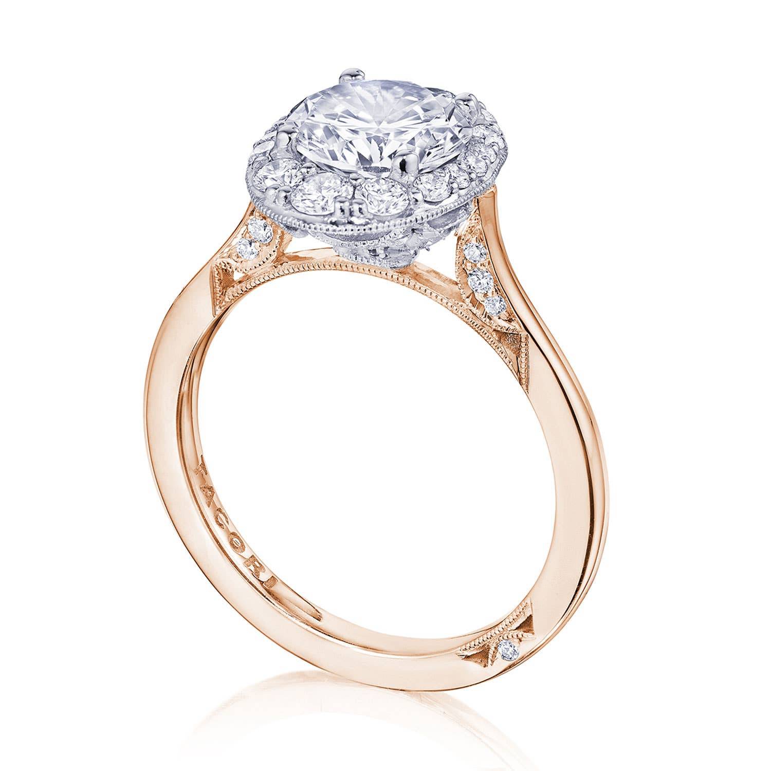 Round Bloom Engagement Ring