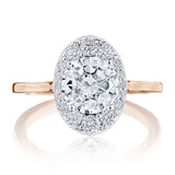 Round Bloom Engagement Ring
