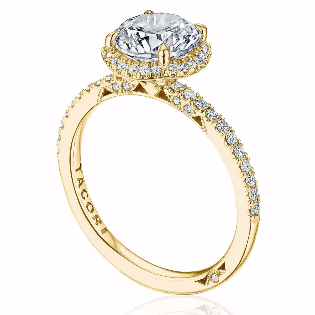 Round Bloom Engagement Ring