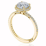 Round Bloom Engagement Ring