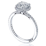 Round Bloom Engagement Ring