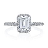 Emerald Bloom Engagement Ring