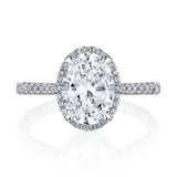 Oval Bloom Engagement Ring