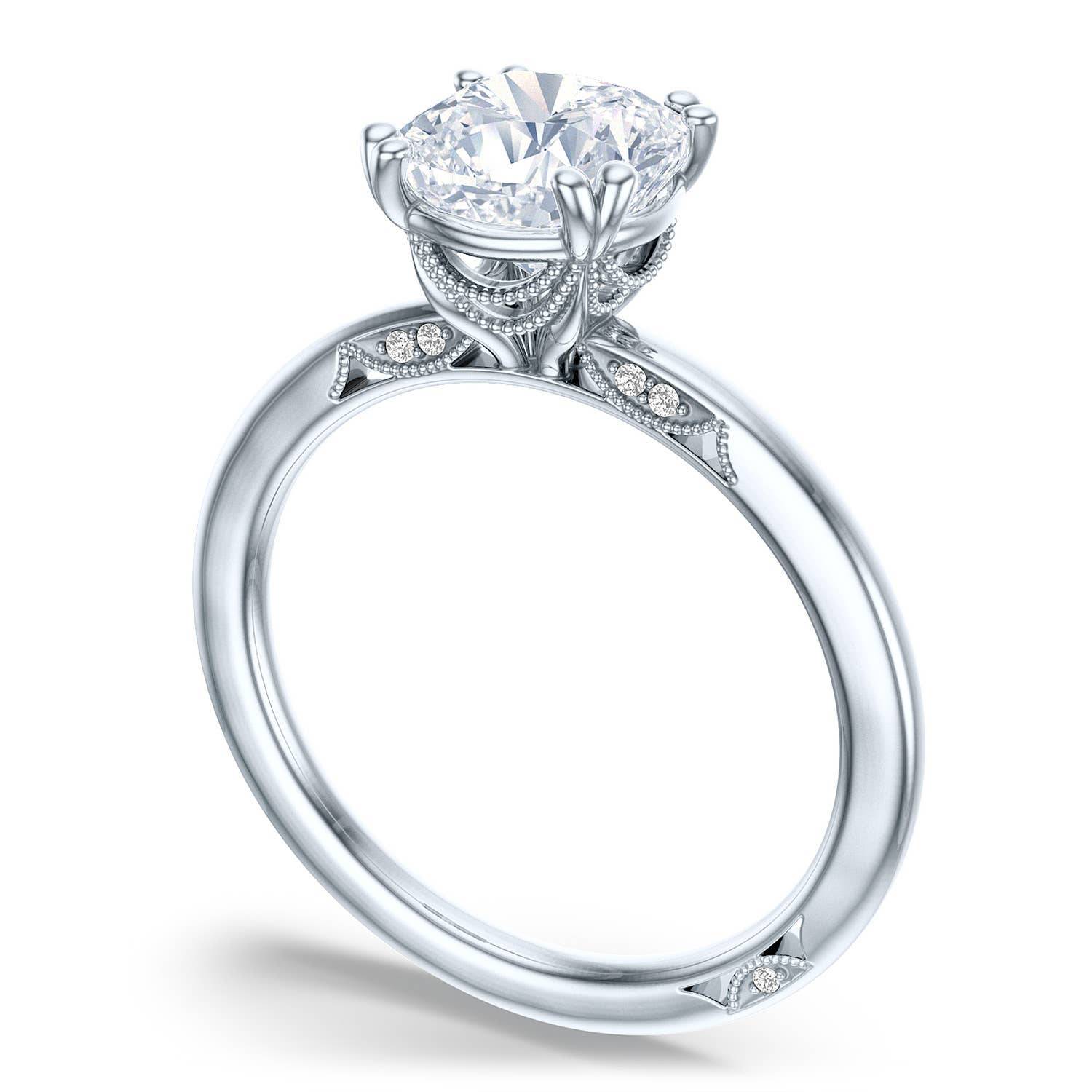 Cushion Solitaire Engagement Ring