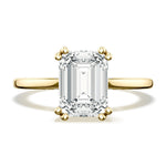 Emerald Solitaire Engagement Ring