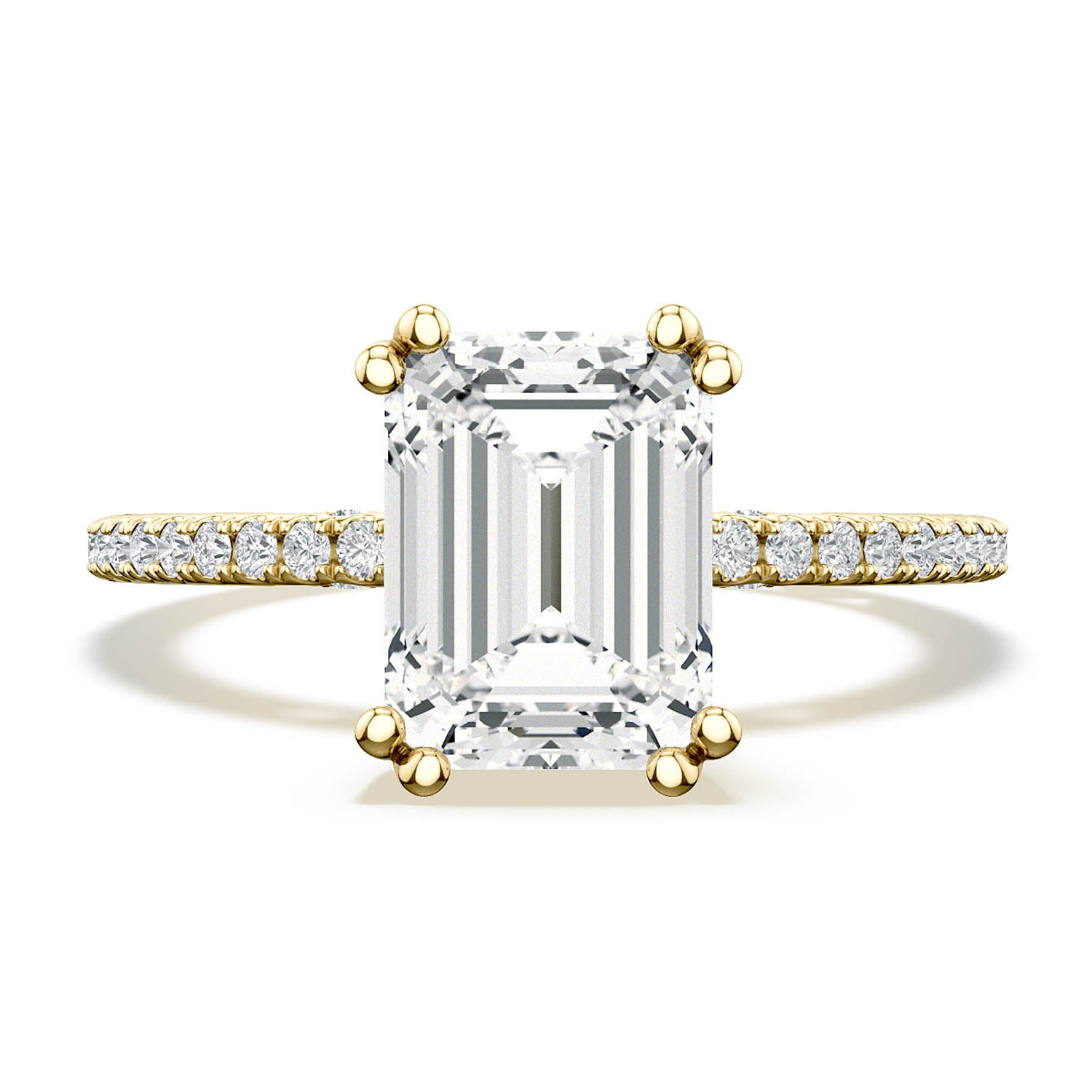 Emerald Solitaire Engagement Ring