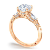 Cushion 3-Stone Engagement Ring