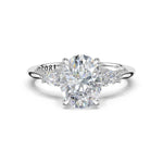 Oval 3-Stone Engagement Ring