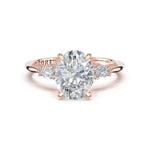 Oval 3-Stone Engagement Ring