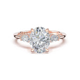 Oval 3-Stone Engagement Ring