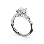 Oval 3-Stone Engagement Ring