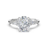 Oval 3-Stone Engagement Ring