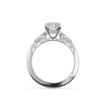Oval 3-Stone Engagement Ring