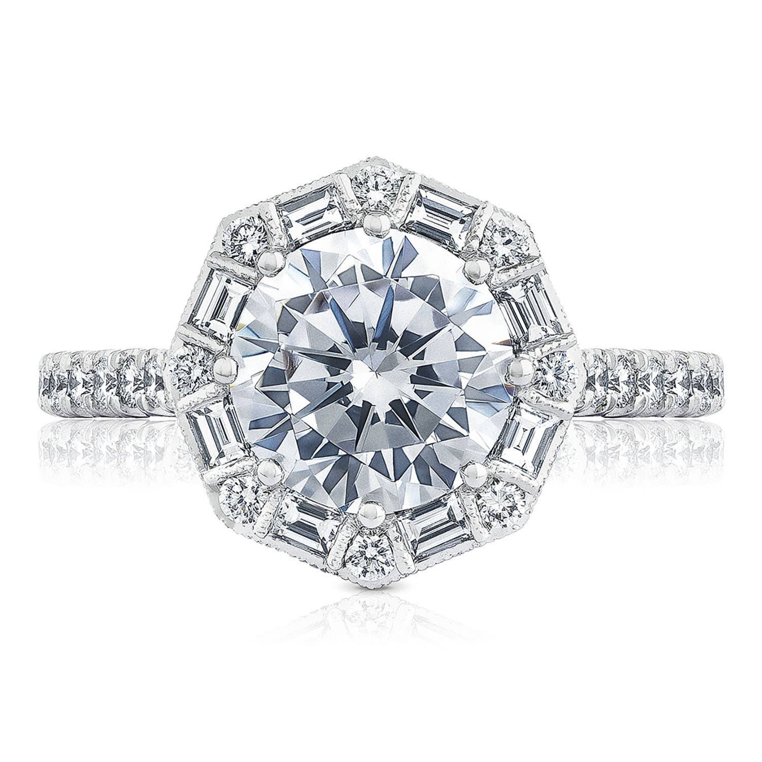 Round Bloom Engagement Ring