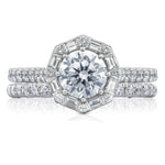 Round Bloom Engagement Ring