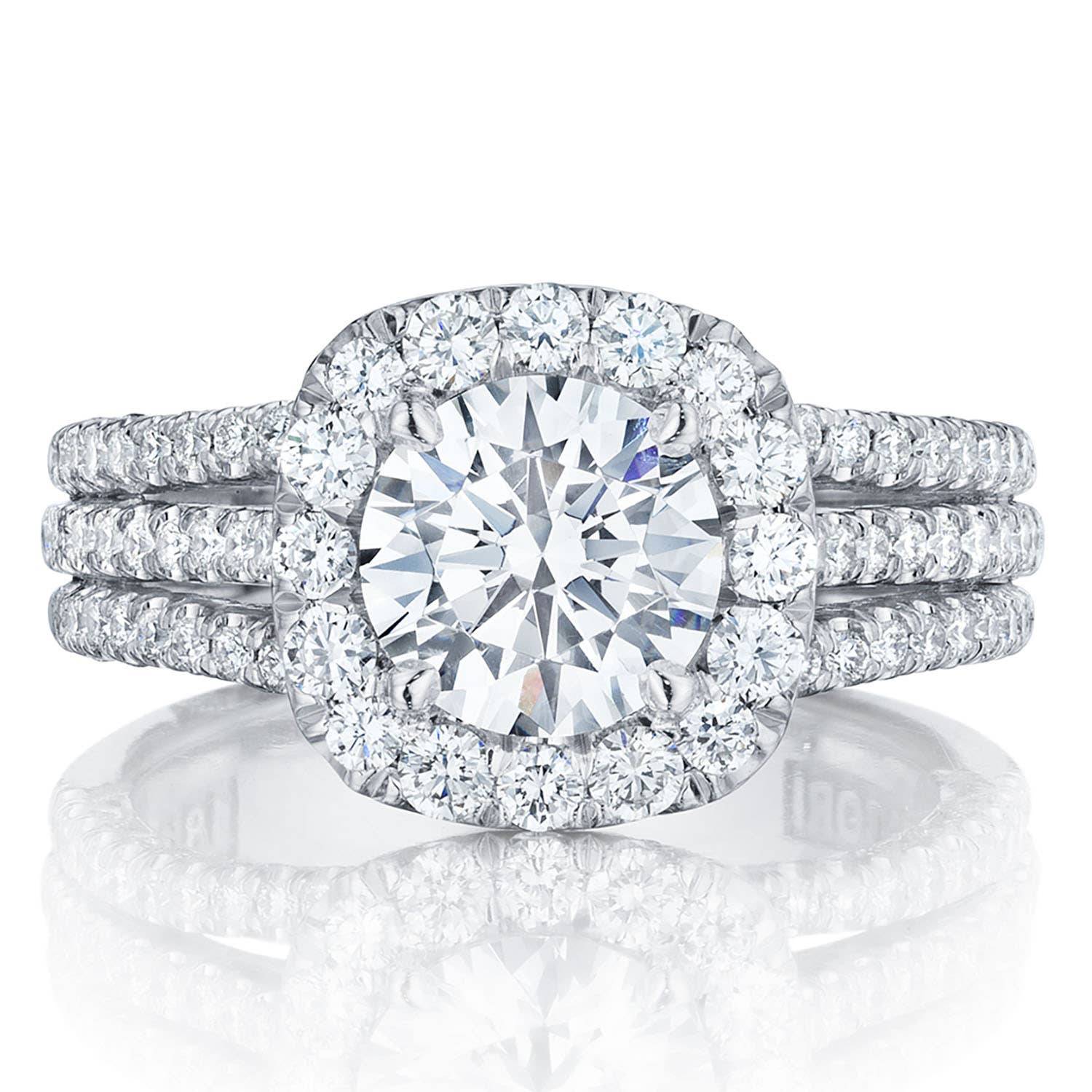 Round Bloom Engagement Ring