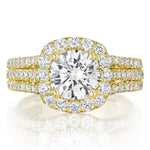 Round Bloom Engagement Ring