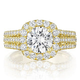 Round Bloom Engagement Ring