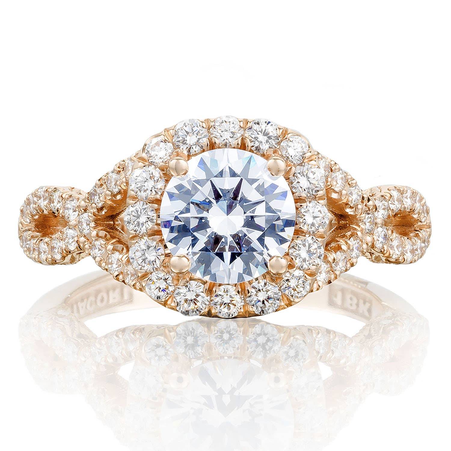 Round Bloom Engagement Ring